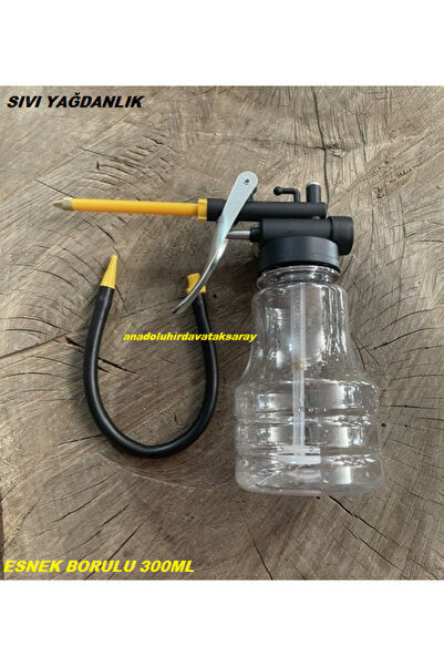 DMR 300ML PLS SIVI YAĞDANLIK İNCE YAĞ SIKMA POMPASI BÜKÜLEBİLİR ESNEK UÇLU 25CM