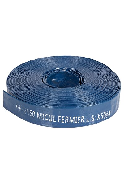 micul fermier Furtun plat din PVC 1.5 țoli 50 metri 2 bari pentru evacuare apă