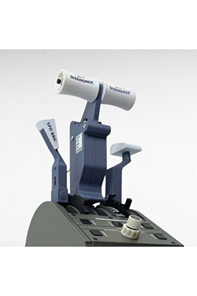 Thrustmaster TCA için Sierradelta3D Gri Gaz Kolları Eklentisi