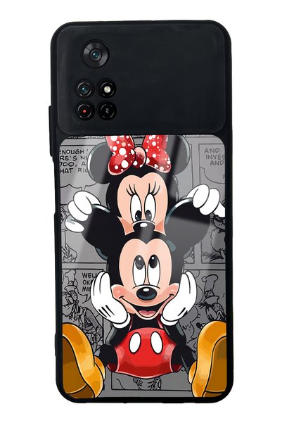 Spoyi Xiaomi Poco M4 Pro Glossy Phone Case with Micky and Minnie Design