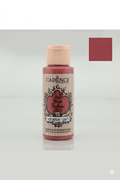 Cadence STYLE MATT KUMAŞ BOYA F-608 MERCAN KIRMIZI 59ML
