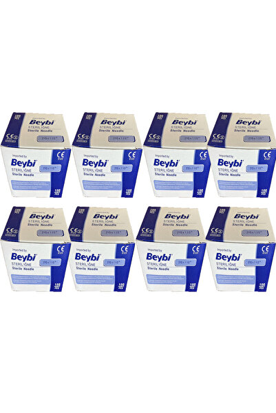Beybi 21 G x 11/4" Steril Yeşil Uç 100 Adet (8 Kutu)