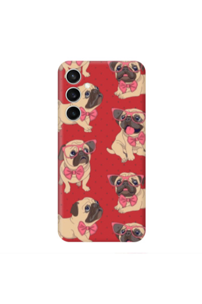 Other Samsung S24 Plus Dog Spectacled Red Colored Silicone TPU Θήκη