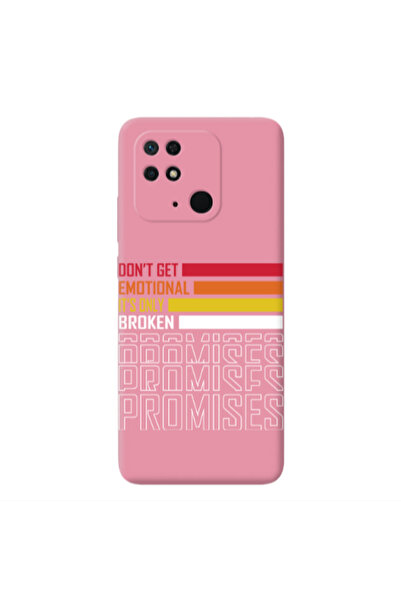 Other Xiaomi Redmi 10C Dont Get Emotional Pink Colored Silicone TPU Θήκη