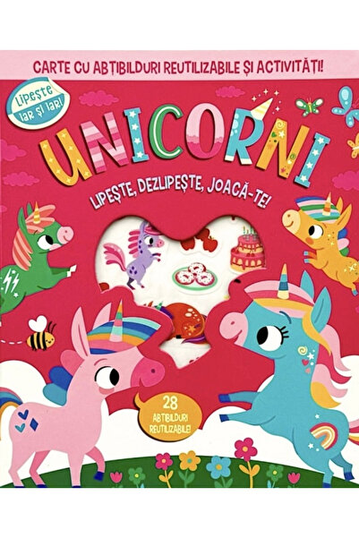 Editura Flamingo GD Unicorni. Atinge, Dezlănțuie, Joacă-te. Carte cu autocola...