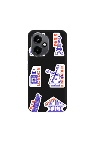 Other Honor Magic 400 Pisa Athens Black Colored Silicone TPU Θήκη