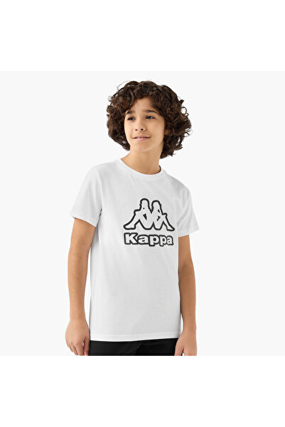 Kappa Crew Neck Short Sleeves T-shirt with Logo Print