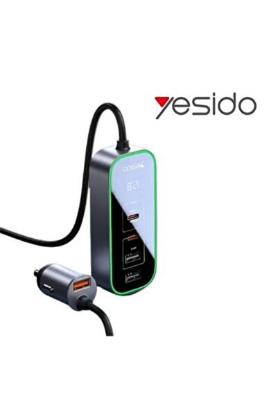 Yesido - شاحن سيارة - 5 منافذ شحن سريعة 97 واط م/Y53 ماركة يسيدو