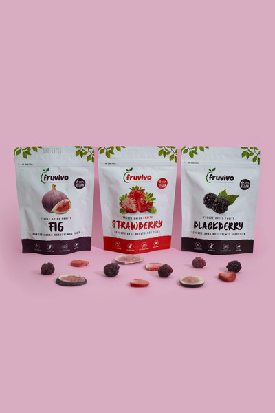 Dondurularak Kurutulmuş, İncir, Çilek, Böğürtlen Mix Paket, Kurutulmuş Meyveler