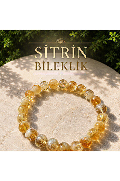 Şifa Taşı Atölyesi Cemile Altuntaş Sitrin Bileklik | Bereket • Pozitiflik • Ö...
