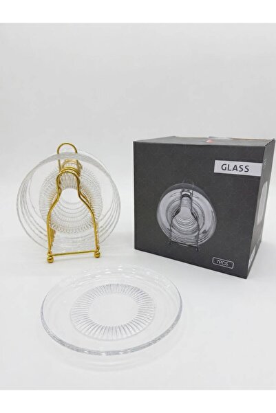 Arabic pot Glass cake plate and serving tray set, consisting of 6 pieces - lu...
