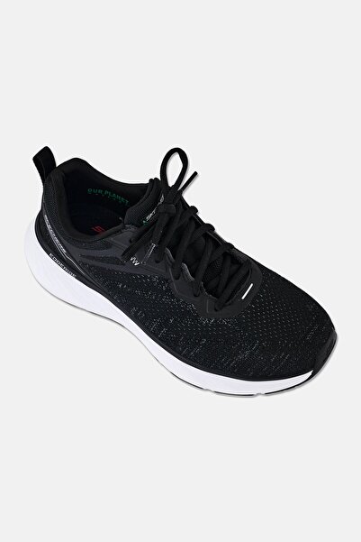 SKECHERS Men Edgeride Exxo Lace Up Sneaker Shoes, Black