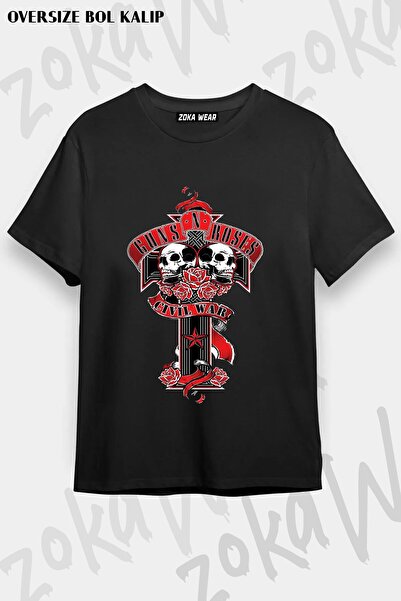 ZOKAWEAR Tricou unisex cu imprimeu Guns N Roses v25