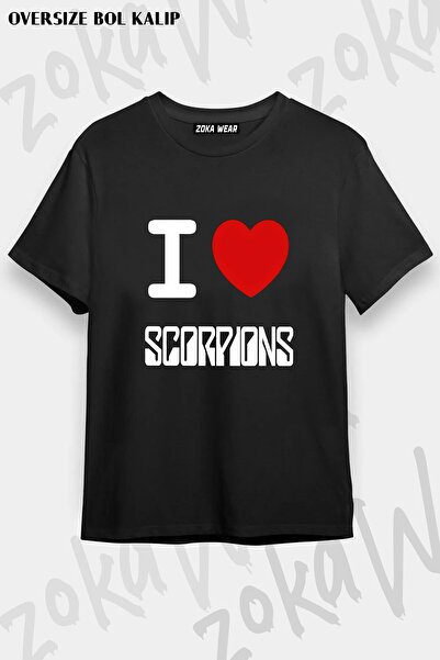 ZOKAWEAR Μπλουζάκι Unisex Loose Fit με στάμπα Scorpions v12