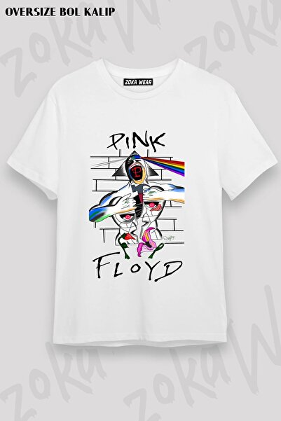 ZOKAWEAR Μπλουζάκι Unisex Loose Fit με στάμπα Pink Floyd v19