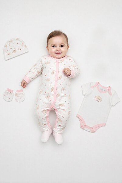 Rock A Bye Baby Boutique مجموعة هدايا مطرزة من 5 قطع للأطفال الصغار، باللون ا...