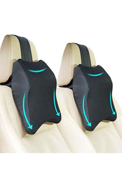 Arabest 2-Piece Car Seat Neck Pillow,100% Memory Foam,Ergonomic 3D Design,Bre...