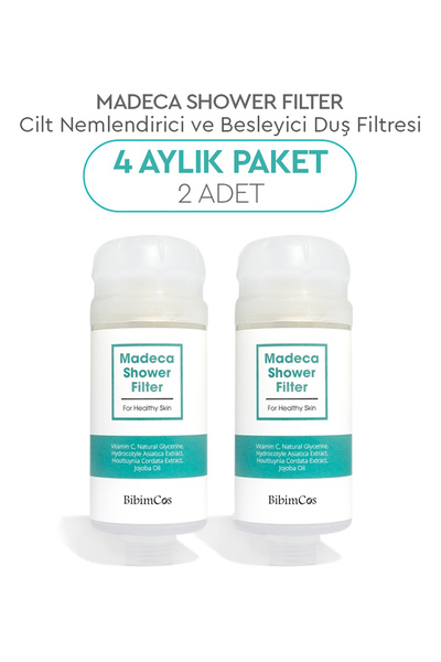 Bibimcos Madeca Shower Filter 160g - Cilt Nemlendirici ve Besleyici Duş Filtr...