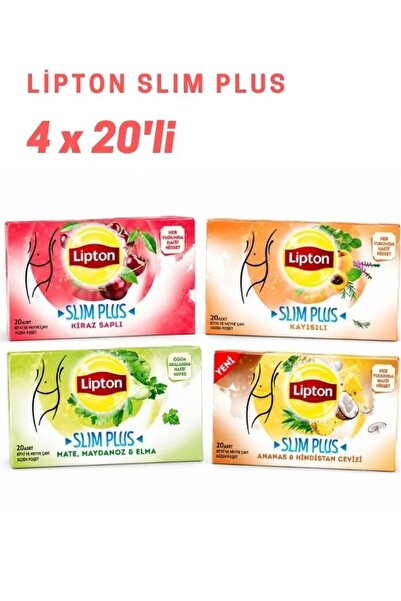 Slim Plus Bardak Bitki ve Meyve Çayı 4 x 20'li