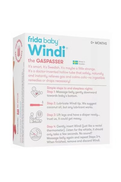 FridaBaby Baby Exhaust Stick Physical Relief Quick Acting Natural Gas Colic Relief Agent 10 Packs, Soft and Gentle, Easy to Use for Newborns and Infants