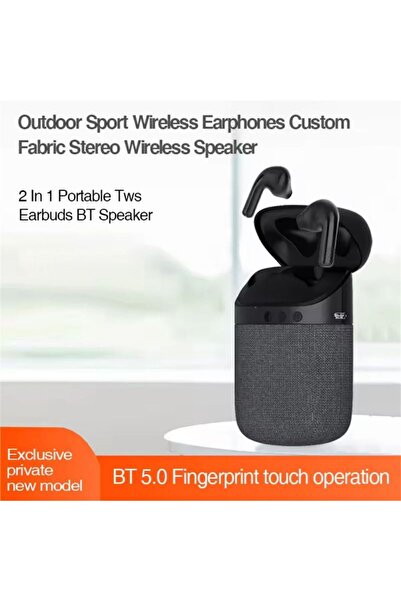 Yallabena 2-in-1 Bluetooth Speaker & Wireless Earbuds Combo - Portable Fabric...
