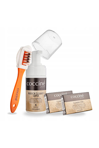 Coccine Set de curatare pentru piele intoarsa si nubuc, Coccine, Perie cu dou...