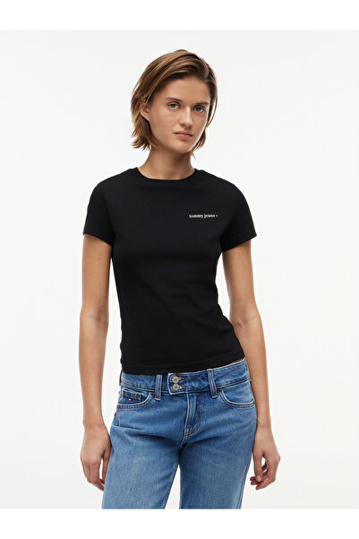Tommy Jeans Black Women T-Shirt