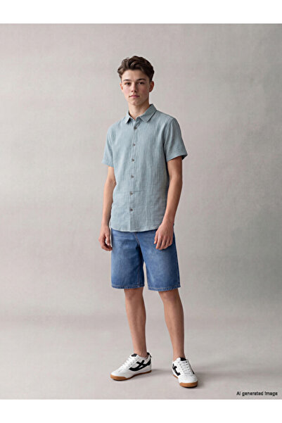 LC Waikiki Timeless Clothing & Timeless Choices Wide-Legged Boys' Jean Shorts