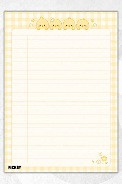 Ficksy A4 Notepad Checkered Notebook - 50 Sheets - Memopad - Notepad - Notepa...