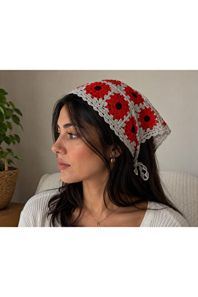 DAZLİNGACCESSORY باندانا - منديل شعر شبكي محبوك