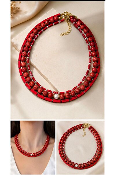 KARE ACCESORIES Coral Breeze Pearl Detailed Necklace