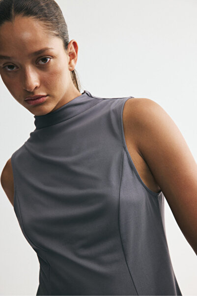 H&M Modal Karışımlı ve Yarım Balıkçı Yakalı Üst