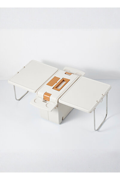 ALQANNAS Icebox + 2X1 Dining Table for Family Trips, Easy to Carry, Detachabl...