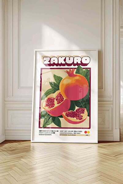 Buka Shops Pomegranate Fruit Painting Retro – Vintage Illustration Art Poster...