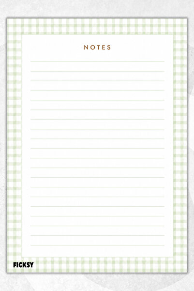 Ficksy A4 Notepad Unlined Notebook - 50 Sheets - Memopad - Notepad - Notepad ...