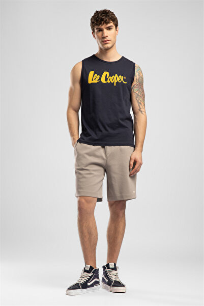 Lee Cooper Letnja muška majica sa običnim krojem, 100% pamuk, sa printom, plava