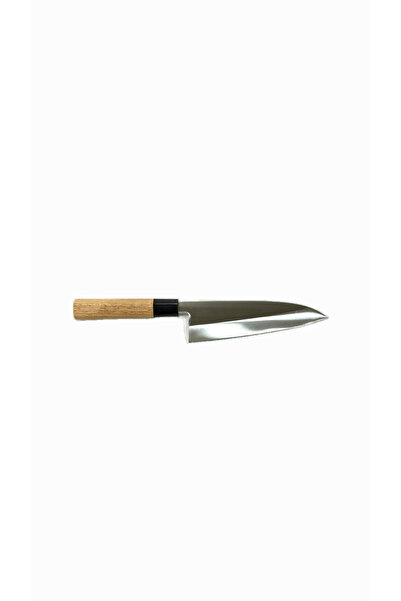 kvall Sushi Cutting Knife 17.5cm Wide Wooden Handle