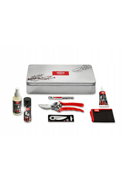 Felco SET COMPLET DE ÎNTREȚINERE CU SECATOR ÎN CUTIE METALICĂ 933