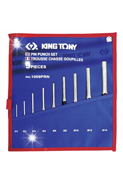 King Tony SET DE EXTRACTOARE CU AC 9 BUC. 2 - 14mm ETUI