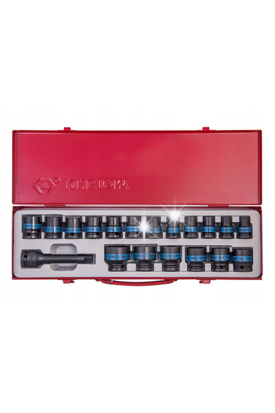 King Tony Set de chei tubulare de impact 1/2 19 piese Casetă 4419Mp