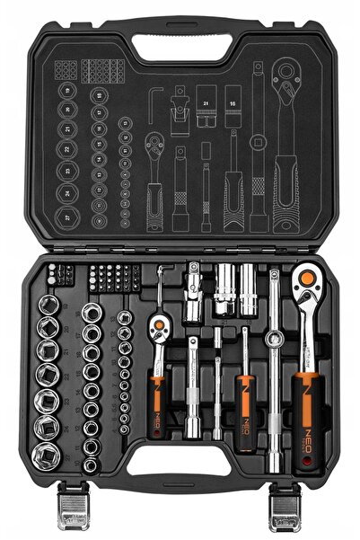 NEO Tools NEO 10-054 CHEI DE BUCĂTĂRIE, CHEI CU CĂLCĂNĂ, BITURI, CUTIE DE SCU...