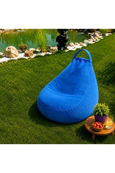 Pucioasa Fotoliu Bean Bag interior-exterior Albastru