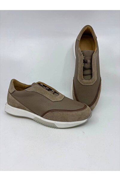Papuccu Mink Suede Walnut Men's Leather Shoes