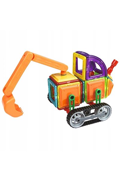 Midex PIESE MAGNETICE 3D Vehicule de construcții 48 piese