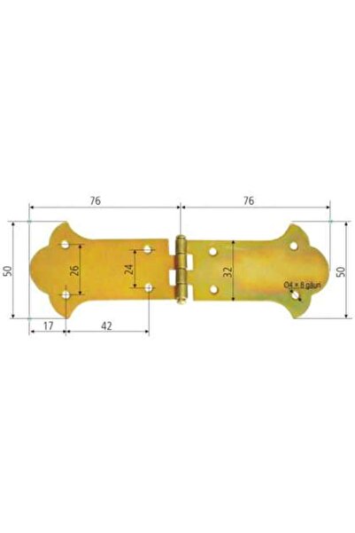 P&P Balama Ornamentala Pentru Cufere 76x50mm