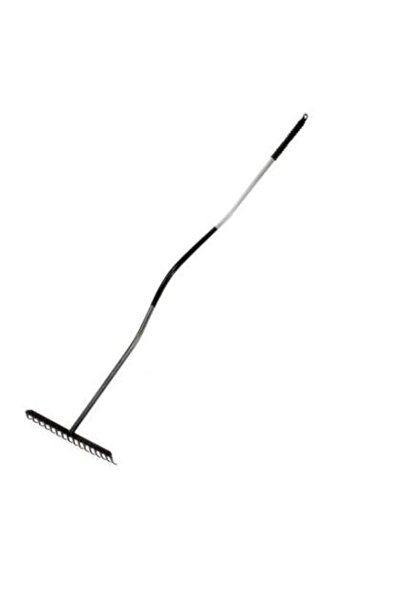 Polonia Grebla Metalica Cu Maner Metalic 150cm / 16 Dinti
