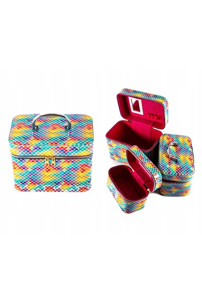 Midex Organizator cosmetic KUFEREK 3 în 1, diverse culori