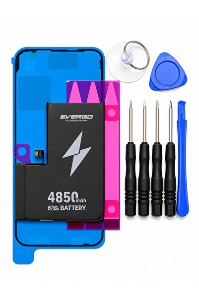 evergo İPHONE 14 PRO MAX BATARYA 4850mAh YÜKSEK KAPASİTE ÜSTÜN GÜÇLENDİRİLMİŞ...