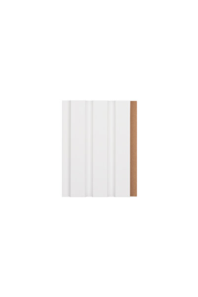 MASAY DEKOR AHŞAP LAMBİRİ DUVAR PANELİ - SOFT TOUCH BEYAZ - 18 MM