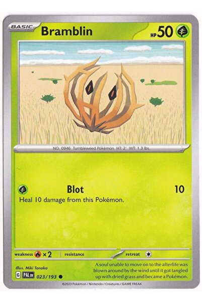 Pokemon برامبلين 023/193 - باديدا إيفولد - بطاقة (لون النعناع)